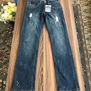 NWT Karma Blue Girl Jean Sz 14
